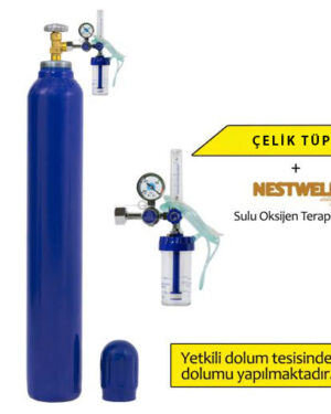 OKSİJEN TÜPÜ 10 LİTRE + MANOMETRE
