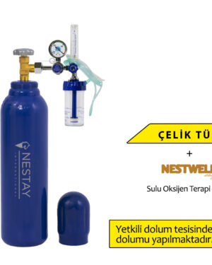 OKSİJEN TÜPÜ 5 LİTRE + MANOMETRE