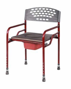 Deri Döşemeli Lüks Tuvalet Sandalyesi