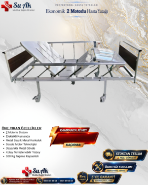 2 Motorlu Hasta Yatağı Ekonomik
